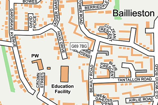 G69 7BG map - OS OpenMap – Local (Ordnance Survey) G69 7BG map - OS OpenMap – Local (Ordnance Survey)
