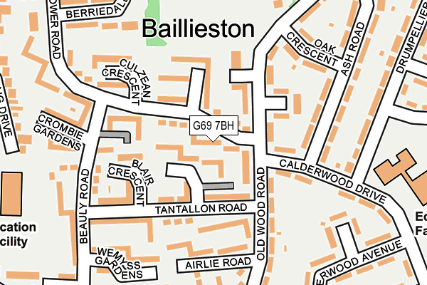 G69 7BH map - OS OpenMap – Local (Ordnance Survey) G69 7BH map - OS OpenMap – Local (Ordnance Survey)
