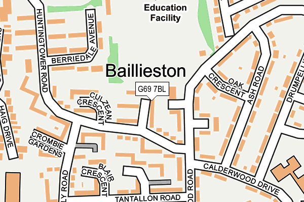 G69 7BL map - OS OpenMap – Local (Ordnance Survey) G69 7BL map - OS OpenMap – Local (Ordnance Survey)