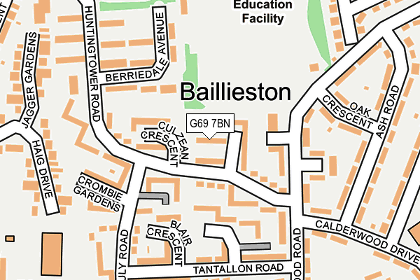 G69 7BN map - OS OpenMap – Local (Ordnance Survey) G69 7BN map - OS OpenMap – Local (Ordnance Survey)