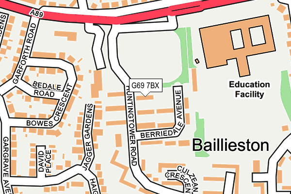 G69 7BX map - OS OpenMap – Local (Ordnance Survey) G69 7BX map - OS OpenMap – Local (Ordnance Survey)