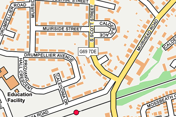 G69 7DE map - OS OpenMap – Local (Ordnance Survey) G69 7DE map - OS OpenMap – Local (Ordnance Survey)