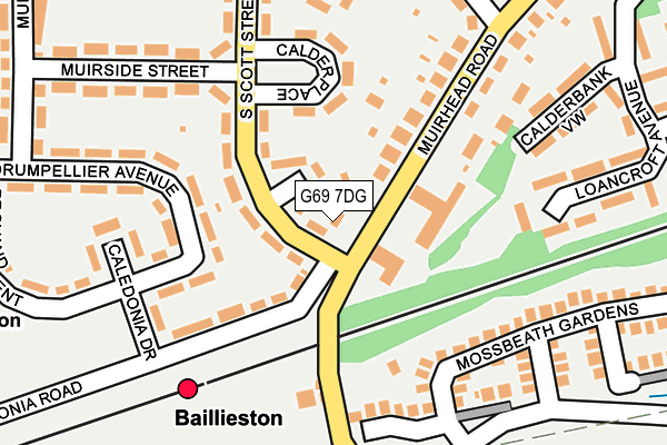 G69 7DG map - OS OpenMap – Local (Ordnance Survey) G69 7DG map - OS OpenMap – Local (Ordnance Survey)