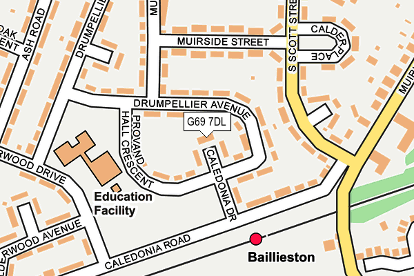 G69 7DL map - OS OpenMap – Local (Ordnance Survey) G69 7DL map - OS OpenMap – Local (Ordnance Survey)
