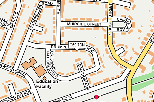 G69 7DN map - OS OpenMap – Local (Ordnance Survey) G69 7DN map - OS OpenMap – Local (Ordnance Survey)