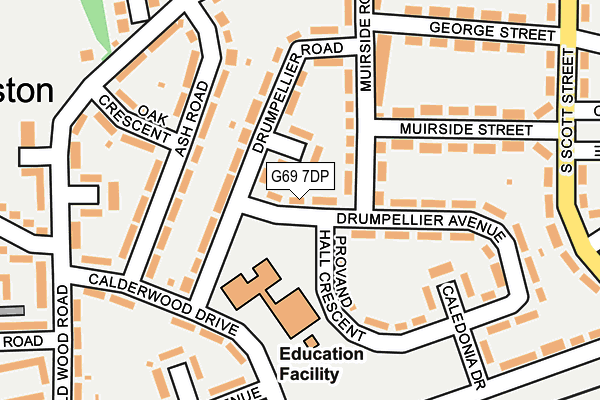 G69 7DP map - OS OpenMap – Local (Ordnance Survey) G69 7DP map - OS OpenMap – Local (Ordnance Survey)