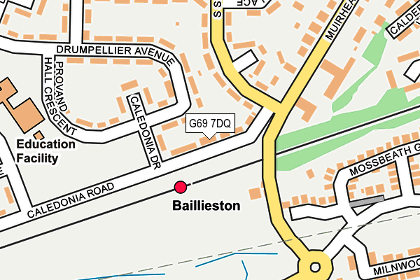 G69 7DQ map - OS OpenMap – Local (Ordnance Survey) G69 7DQ map - OS OpenMap – Local (Ordnance Survey)