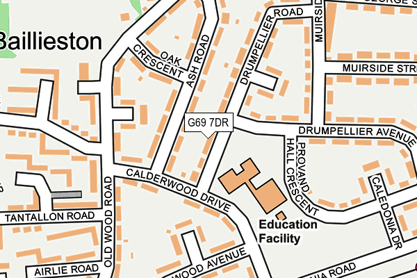 G69 7DR map - OS OpenMap – Local (Ordnance Survey) G69 7DR map - OS OpenMap – Local (Ordnance Survey)