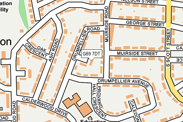G69 7DT map - OS OpenMap – Local (Ordnance Survey) G69 7DT map - OS OpenMap – Local (Ordnance Survey)