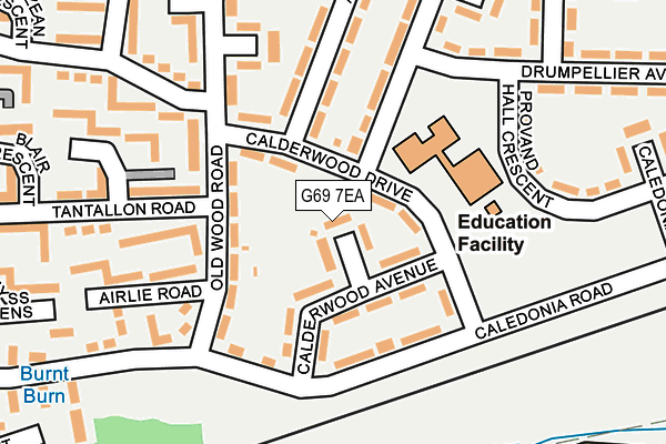 G69 7EA map - OS OpenMap – Local (Ordnance Survey) G69 7EA map - OS OpenMap – Local (Ordnance Survey)