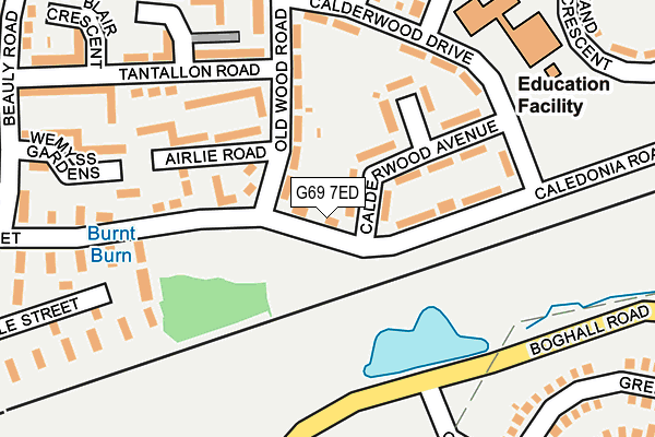 G69 7ED map - OS OpenMap – Local (Ordnance Survey) G69 7ED map - OS OpenMap – Local (Ordnance Survey)