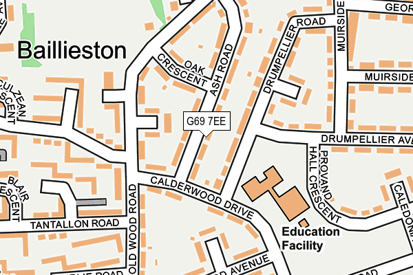 G69 7EE map - OS OpenMap – Local (Ordnance Survey) G69 7EE map - OS OpenMap – Local (Ordnance Survey)