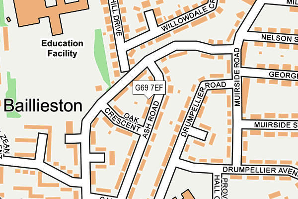 G69 7EF map - OS OpenMap – Local (Ordnance Survey) G69 7EF map - OS OpenMap – Local (Ordnance Survey)