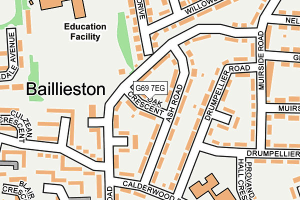 G69 7EG map - OS OpenMap – Local (Ordnance Survey) G69 7EG map - OS OpenMap – Local (Ordnance Survey)