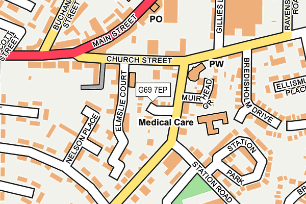 G69 7EP map - OS OpenMap – Local (Ordnance Survey) G69 7EP map - OS OpenMap – Local (Ordnance Survey)