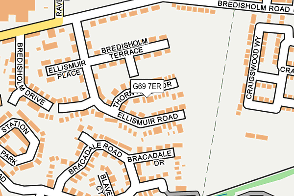 G69 7ER map - OS OpenMap – Local (Ordnance Survey) G69 7ER map - OS OpenMap – Local (Ordnance Survey)