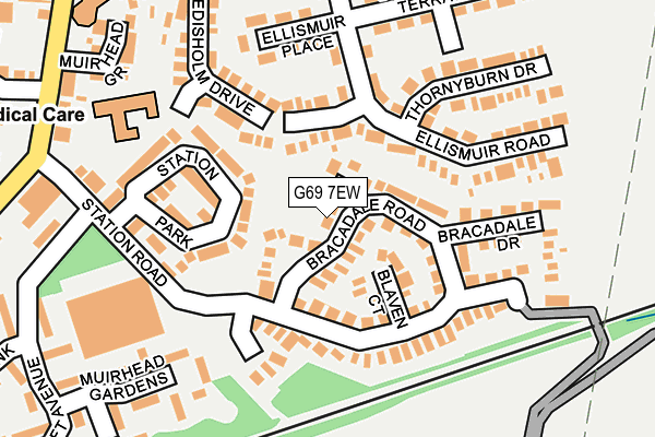 G69 7EW map - OS OpenMap – Local (Ordnance Survey) G69 7EW map - OS OpenMap – Local (Ordnance Survey)