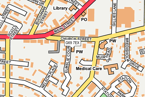 G69 7EX map - OS OpenMap – Local (Ordnance Survey) G69 7EX map - OS OpenMap – Local (Ordnance Survey)