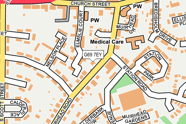 G69 7EY map - OS OpenMap – Local (Ordnance Survey) G69 7EY map - OS OpenMap – Local (Ordnance Survey)