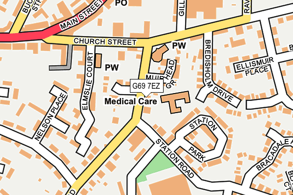G69 7EZ map - OS OpenMap – Local (Ordnance Survey) G69 7EZ map - OS OpenMap – Local (Ordnance Survey)