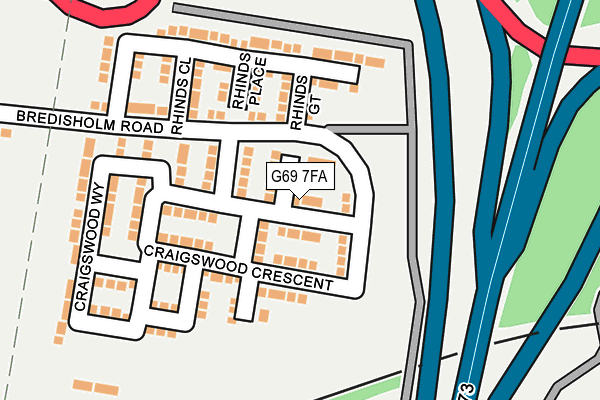 G69 7FA map - OS OpenMap – Local (Ordnance Survey) G69 7FA map - OS OpenMap – Local (Ordnance Survey)
