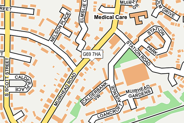 G69 7HA map - OS OpenMap – Local (Ordnance Survey) G69 7HA map - OS OpenMap – Local (Ordnance Survey)