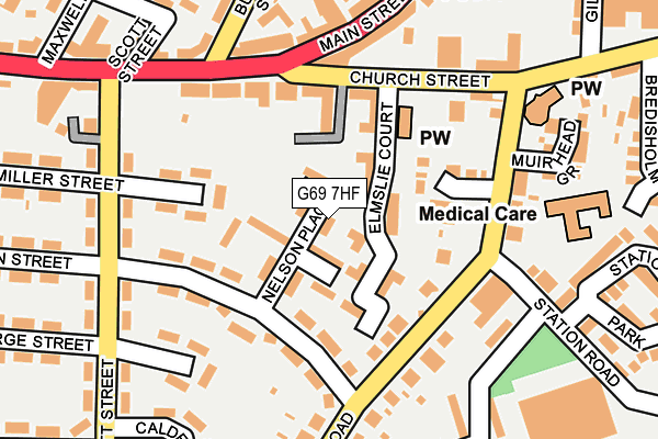 G69 7HF map - OS OpenMap – Local (Ordnance Survey) G69 7HF map - OS OpenMap – Local (Ordnance Survey)