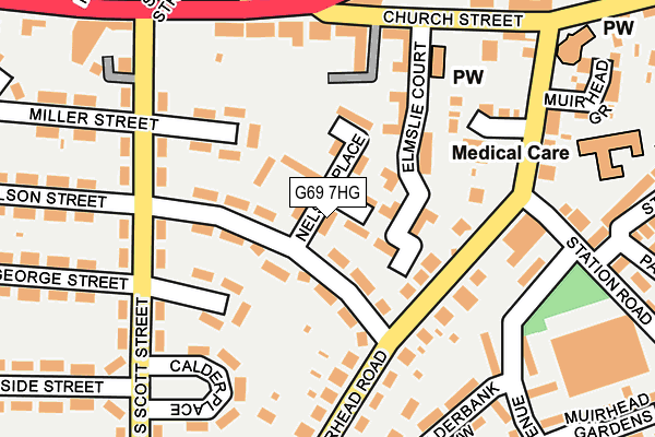 G69 7HG map - OS OpenMap – Local (Ordnance Survey) G69 7HG map - OS OpenMap – Local (Ordnance Survey)
