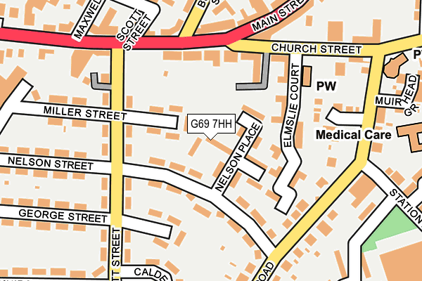 G69 7HH map - OS OpenMap – Local (Ordnance Survey) G69 7HH map - OS OpenMap – Local (Ordnance Survey)