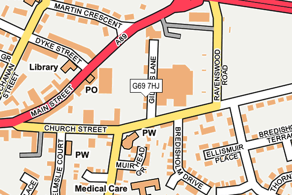 G69 7HJ map - OS OpenMap – Local (Ordnance Survey) G69 7HJ map - OS OpenMap – Local (Ordnance Survey)