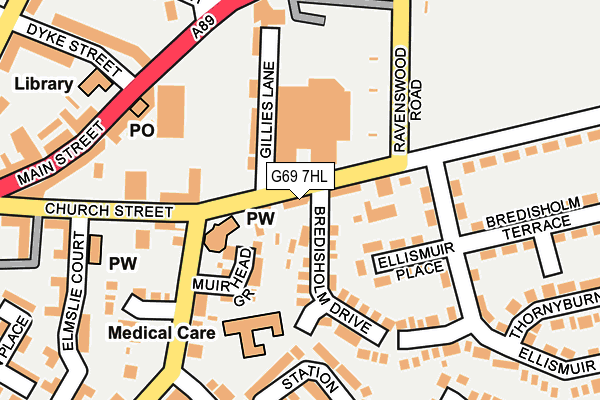 G69 7HL map - OS OpenMap – Local (Ordnance Survey) G69 7HL map - OS OpenMap – Local (Ordnance Survey)