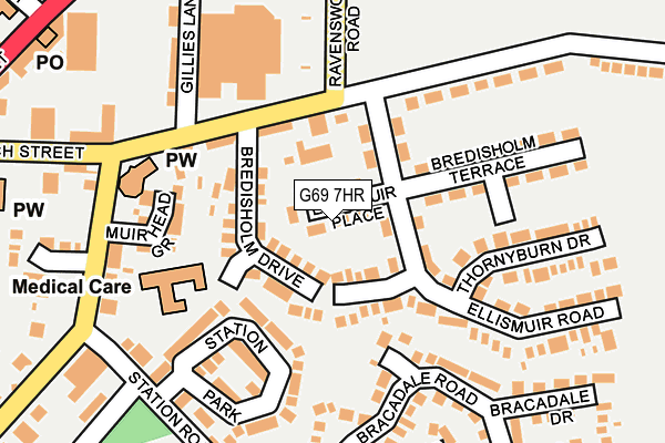 G69 7HR map - OS OpenMap – Local (Ordnance Survey) G69 7HR map - OS OpenMap – Local (Ordnance Survey)
