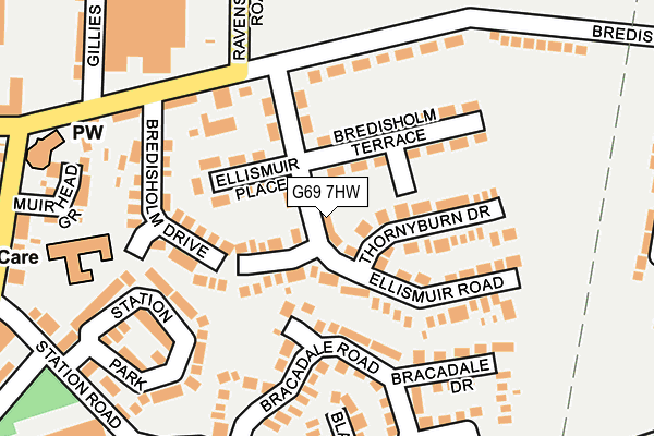 G69 7HW map - OS OpenMap – Local (Ordnance Survey) G69 7HW map - OS OpenMap – Local (Ordnance Survey)