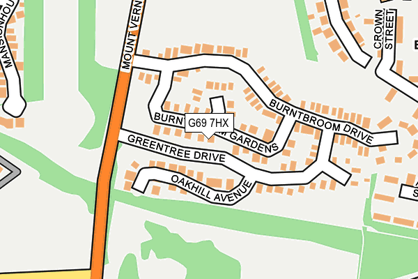 G69 7HX map - OS OpenMap – Local (Ordnance Survey) G69 7HX map - OS OpenMap – Local (Ordnance Survey)