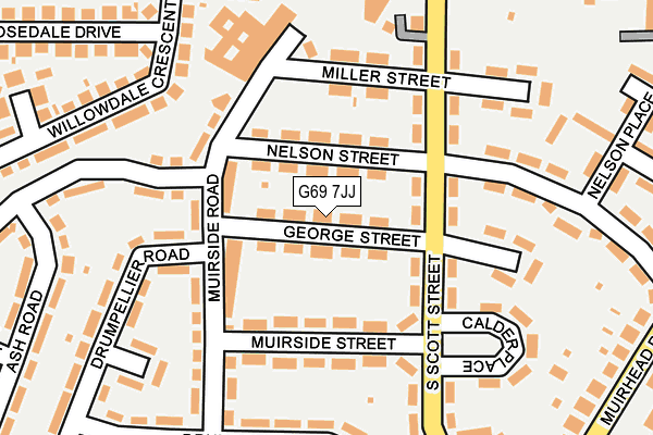 G69 7JJ map - OS OpenMap – Local (Ordnance Survey) G69 7JJ map - OS OpenMap – Local (Ordnance Survey)