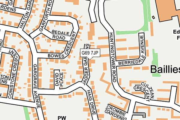 G69 7JP map - OS OpenMap – Local (Ordnance Survey) G69 7JP map - OS OpenMap – Local (Ordnance Survey)