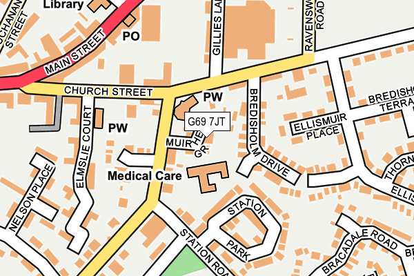 G69 7JT map - OS OpenMap – Local (Ordnance Survey) G69 7JT map - OS OpenMap – Local (Ordnance Survey)