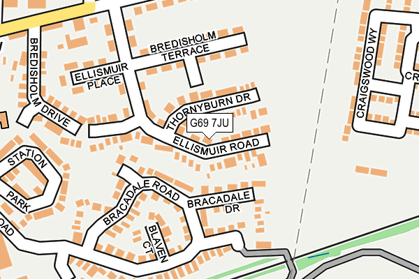 G69 7JU map - OS OpenMap – Local (Ordnance Survey) G69 7JU map - OS OpenMap – Local (Ordnance Survey)