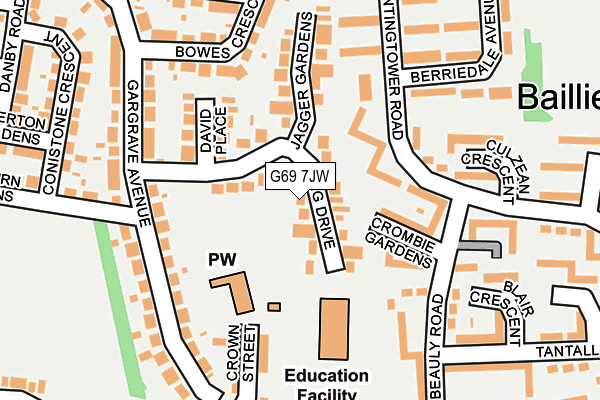 G69 7JW map - OS OpenMap – Local (Ordnance Survey) G69 7JW map - OS OpenMap – Local (Ordnance Survey)