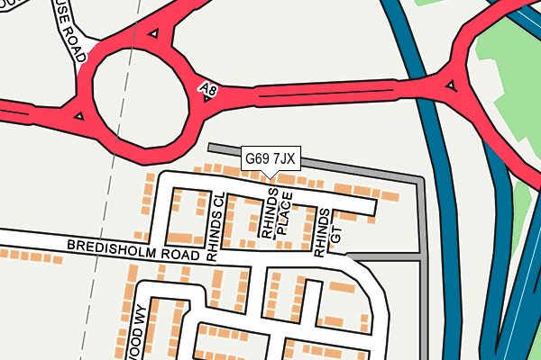 G69 7JX map - OS OpenMap – Local (Ordnance Survey) G69 7JX map - OS OpenMap – Local (Ordnance Survey)