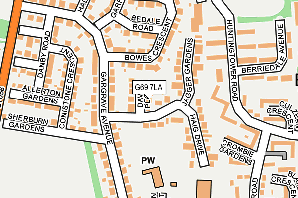 G69 7LA map - OS OpenMap – Local (Ordnance Survey) G69 7LA map - OS OpenMap – Local (Ordnance Survey)