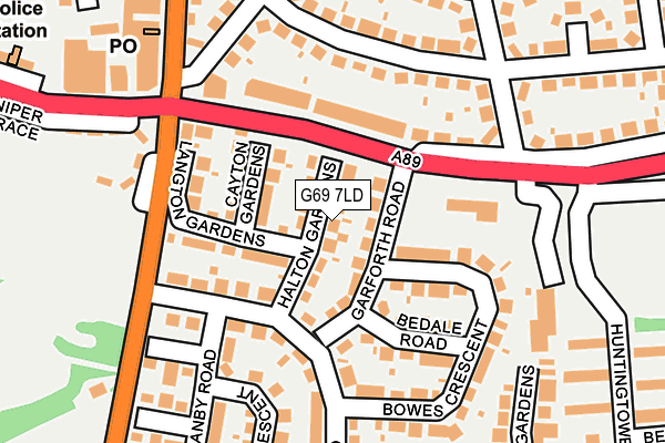 G69 7LD map - OS OpenMap – Local (Ordnance Survey) G69 7LD map - OS OpenMap – Local (Ordnance Survey)