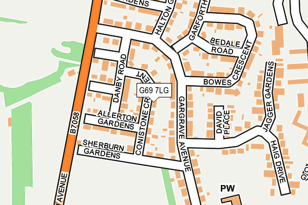 G69 7LG map - OS OpenMap – Local (Ordnance Survey) G69 7LG map - OS OpenMap – Local (Ordnance Survey)