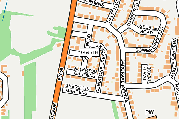 G69 7LH map - OS OpenMap – Local (Ordnance Survey) G69 7LH map - OS OpenMap – Local (Ordnance Survey)