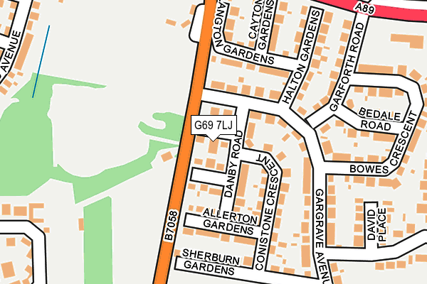 G69 7LJ map - OS OpenMap – Local (Ordnance Survey) G69 7LJ map - OS OpenMap – Local (Ordnance Survey)