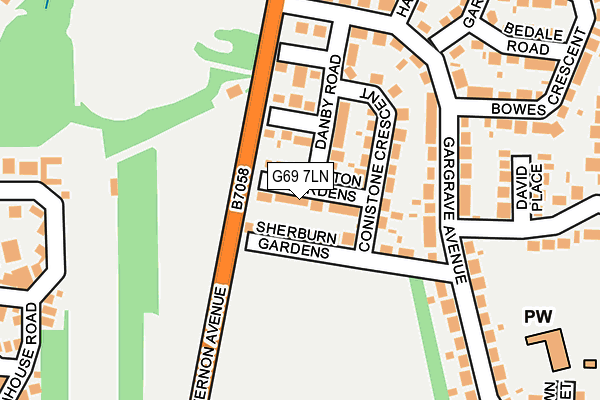 G69 7LN map - OS OpenMap – Local (Ordnance Survey) G69 7LN map - OS OpenMap – Local (Ordnance Survey)