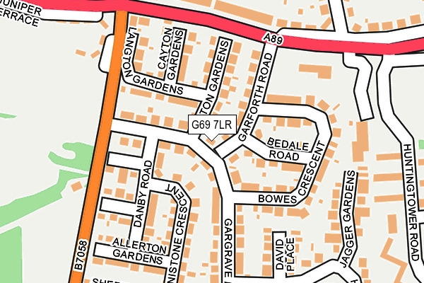 G69 7LR map - OS OpenMap – Local (Ordnance Survey) G69 7LR map - OS OpenMap – Local (Ordnance Survey)