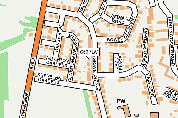 G69 7LW map - OS OpenMap – Local (Ordnance Survey) G69 7LW map - OS OpenMap – Local (Ordnance Survey)