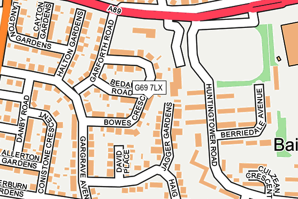 G69 7LX map - OS OpenMap – Local (Ordnance Survey) G69 7LX map - OS OpenMap – Local (Ordnance Survey)