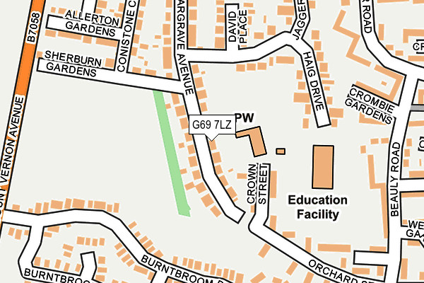 G69 7LZ map - OS OpenMap – Local (Ordnance Survey) G69 7LZ map - OS OpenMap – Local (Ordnance Survey)